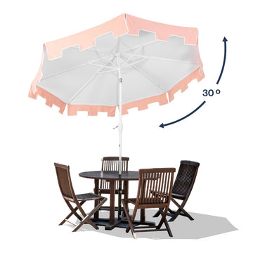 Baiona 9 ft. Classic MidCentury Market Patio Umbrella - JONATHAN Y